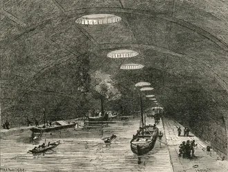 Canal Saint Martin, Paris, Passing Under the Eastern Part of the City, from 